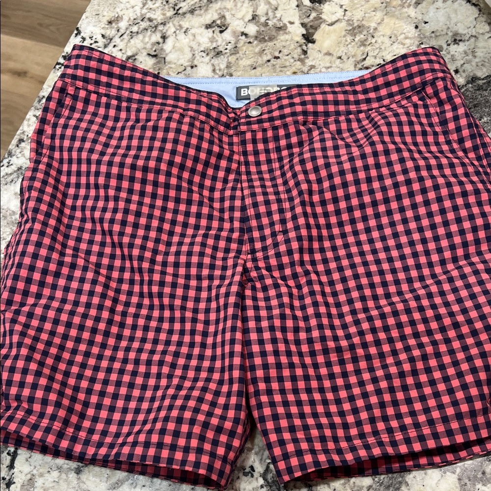 Bonobos checkered  Blue and red swimming Shorts